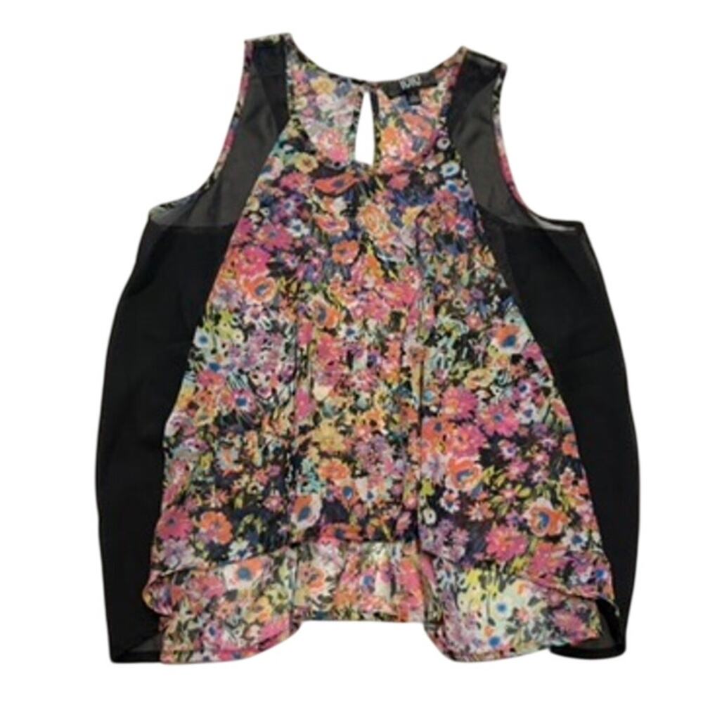 1010 Women's Floral Print Tank Tap in Multi, Size L